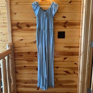 MAX Jeans Wide Leg Jumpsuit, Short Sleeve, Small